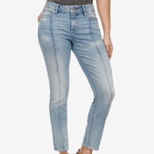 Lucky Brand light blue front seamed skinny jeans